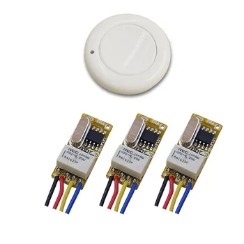 

2017 Access Control System DC3.5V-12V Mini Remote Keyless Entery Micro Remote Control Switch Relay with White Wall Transmitter