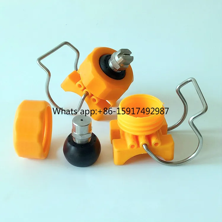 

Water Cleaning and Washing Adjustable Ball Clip Eyelet Nozzle with stainless steel tips,flat fan nozzle,full cone sprayer nozzle