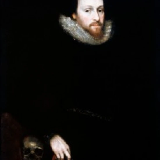 The Ashbourne Portrait 1612 Artist Unknown The Folger Shakespeare Library Poster Print (24 x 36)