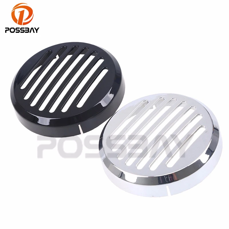 

POSSBAY ABS Black Motorcycle Round Horn Cover for Honda Shadow VT 1100 Sabre Aero ACE VLX VTX VT 750 A.C.E. Shadow VT/VLX 600