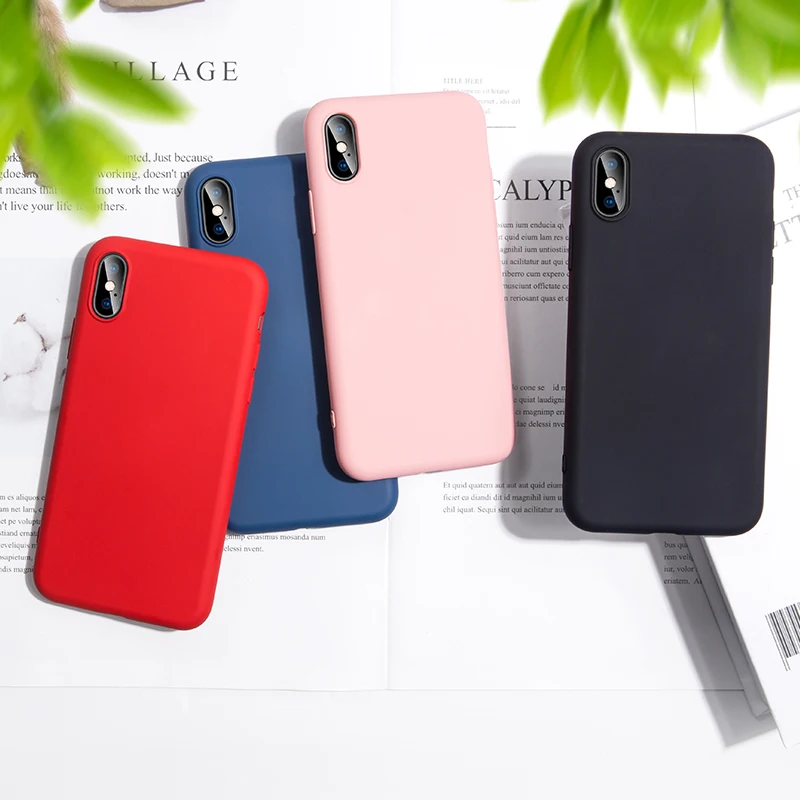 Чехол для телефона iPhone XR X XS Max 6 6S 7 8 Plus силиконовый чехол Мягкий мобильный телефон