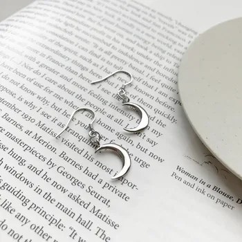 

New Fashion 925 sterling silver earrings fashion meniscus hook earrings jewelry products