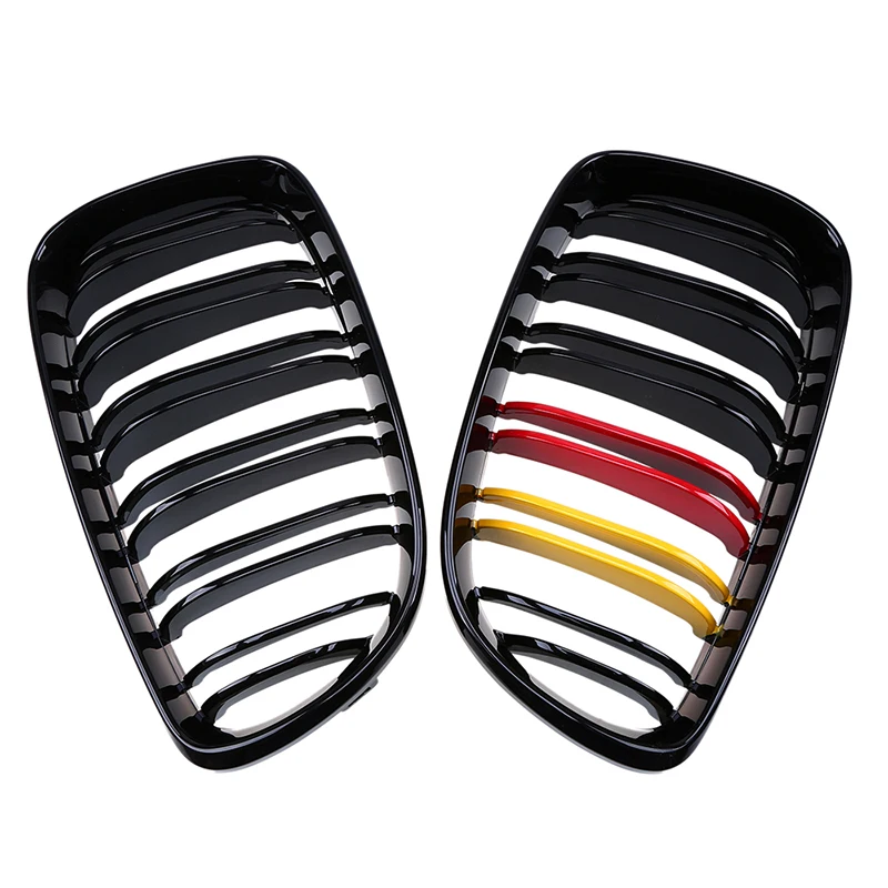 POSSBAY красного, желтого и черного цветов центр почек решетка для BMW 1-Series E87 118i/120d/120i 5-двери 2007-2011 подтяжки лица переднего бампера решетки