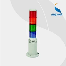 8W 4 layer LED Signal Tower Lamp with Built-in Buzzer / Industrial Steady Light Multi-level Warning Light (LTA-503-4TJ)