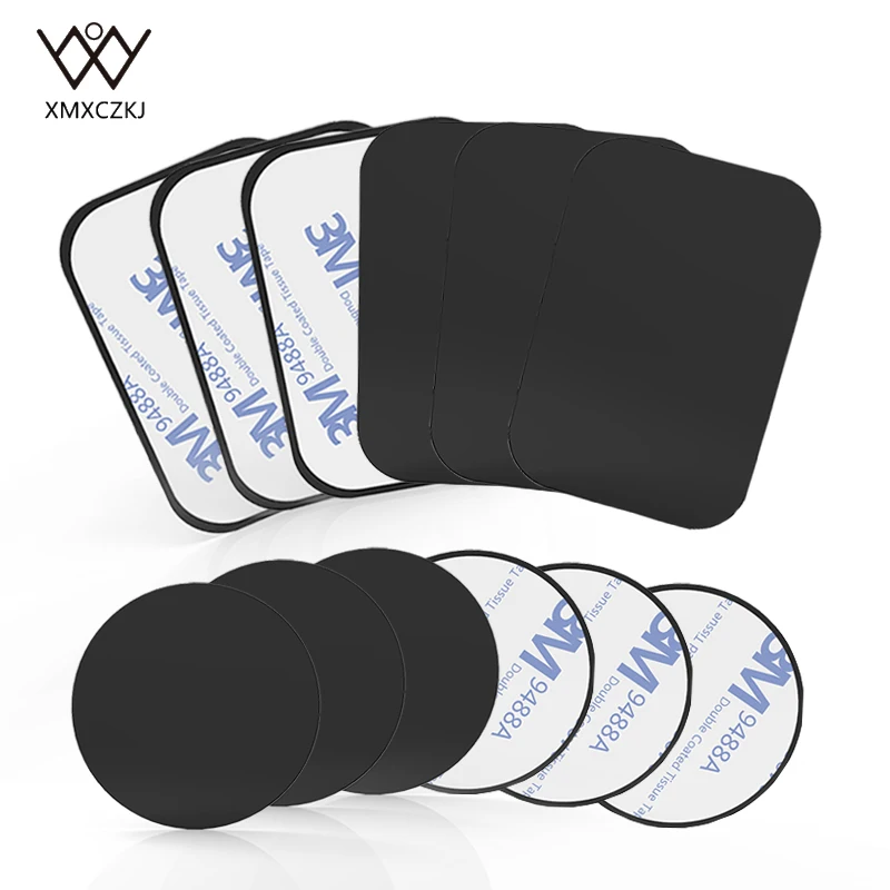 

Hot sale Metal Plate Universal Replacement Metal Plate Kit With Adhesive for Magnetic Car Mount Phone Holder Nd-mha002