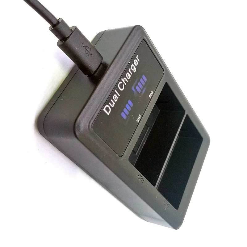 2 шт. USB зарядное устройство для Canon 700D 650D 600D 1500 мАч|Цифровые аккумуляторы| |