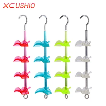 

1pc Rotatable 4 Hooks Handbag Hanging Holder Hanger Hook Scarf Shawl Scarves Hook Organizer Closet Storage Holder Display Rack
