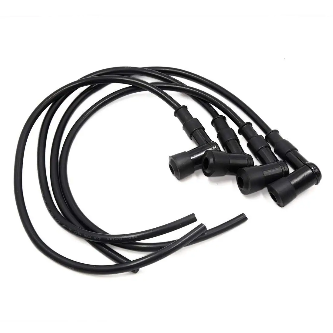 

uxcell 4Pcs Silicone 90 Degree Motorcycle Motor Engine Spark Cap Ignition Wire Cable Black