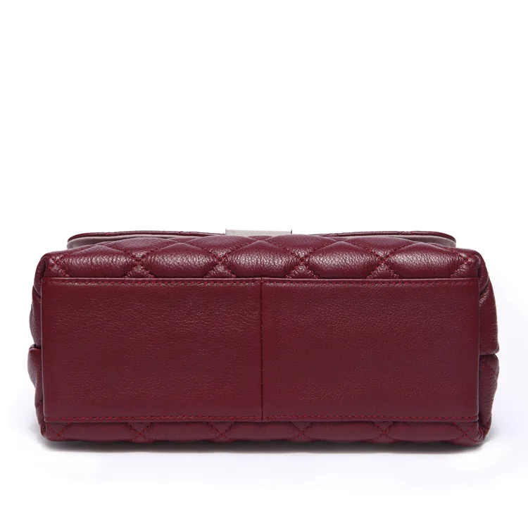 Kopen NIGEDU vrouwen schoudertas kleine luxe handtassen vrouwen tassen designer Lederen Dames Crossbody tas Diamantrooster Vrouwelijke Totes