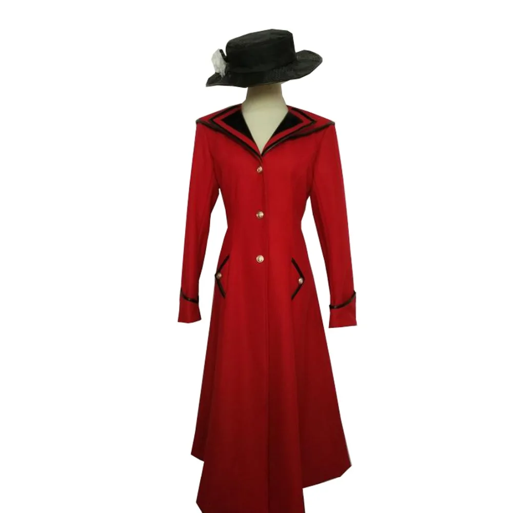 2019 пальто Мэри Поппинс и шляпа для косплея (шерсть)|mary poppins cosplay|cosplay costumemary |