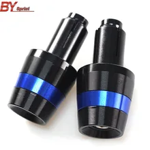 Для Kawasaki Z750 Z800 Z1000 Yamaha Honda 22 мм Универсальный мотоциклов ЧПУ Алюминий ручки заканчивается бар наконечниками