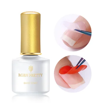 

BORN PRETTY 6ml Peel Off Base Coat Gel No Need Remover Water Soak Off Nail Art UV Gel Polish Matte Top Coat Gel varnish