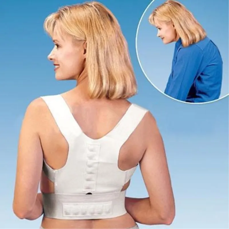 

S-XXL Posture Corrective Therapy Back Brace Male Female Adjustable Magnetic Posture Corrector Corset Back Support Back Belt