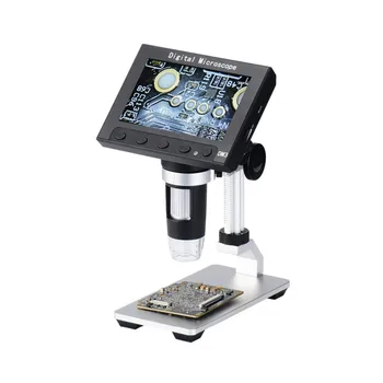 

4.3inch Screen Full Color LCD Digital USB Microscope10 to 500X Magnification Zoom Camera 1920X1080P Video Record for Windows Mac