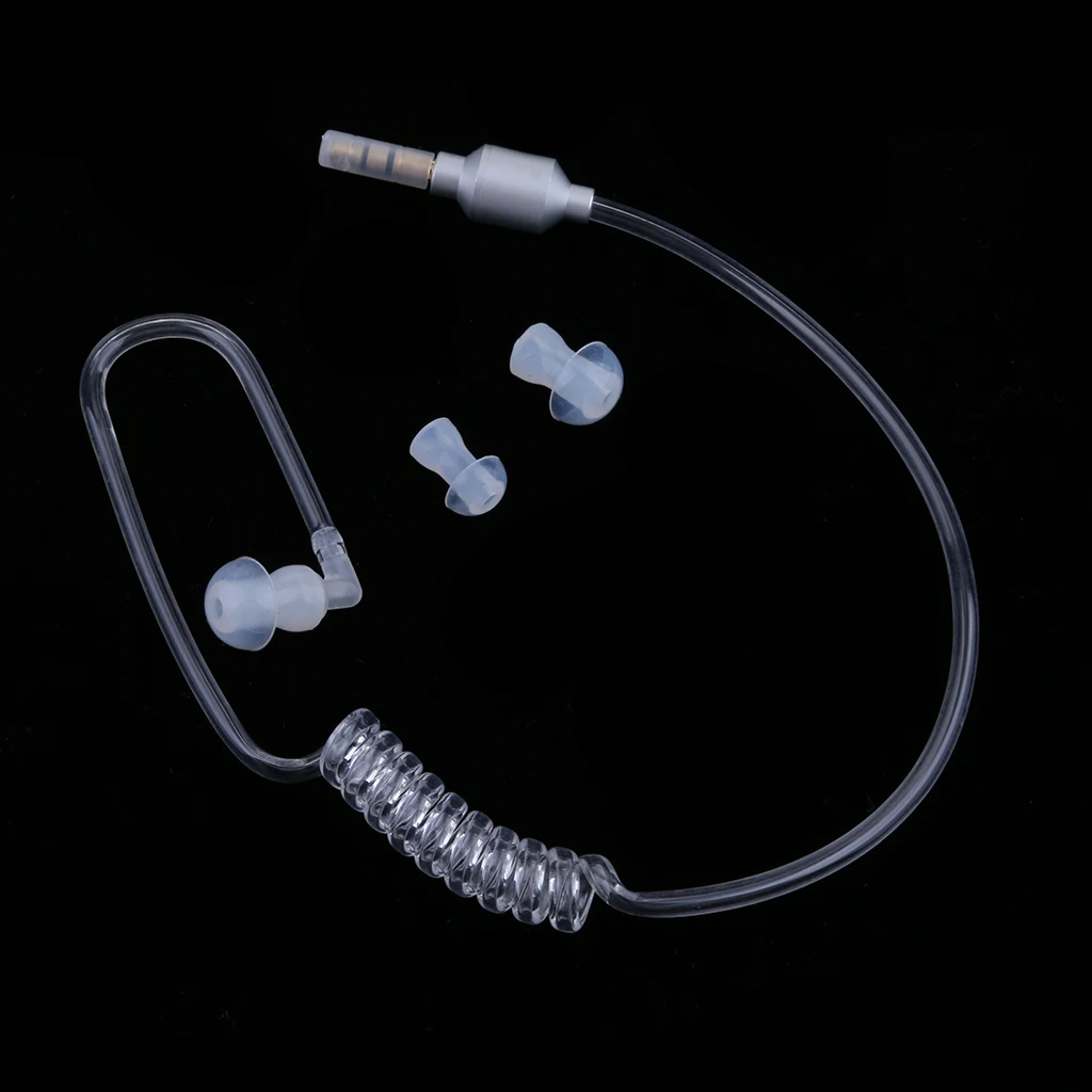 Anti-Radiation Mono Earphones 3.5mm Stereo Acoustic Hollow Air Tube Wired Earpiece Hands-free with Mic Headsets Lightweight Anti-Radiation Mono Earphones 3.5mm Stereo Acoustic Hollow Air Tube Wired Earpiece Hands-free with Mic Headsets Lightweight
