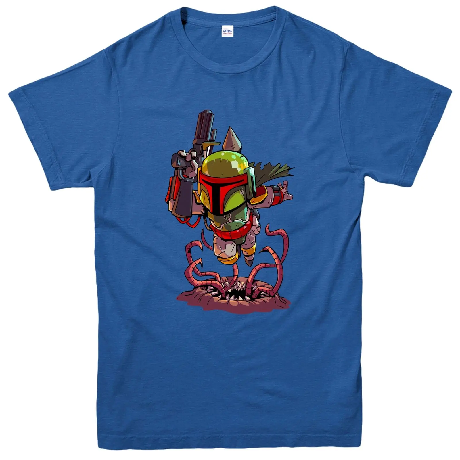 

Star Wars - Sith T-shirt, Boba Fett Flying Over Monster Cartoon Tee Top Youth Round Collar Customized T-Shirts free shipping