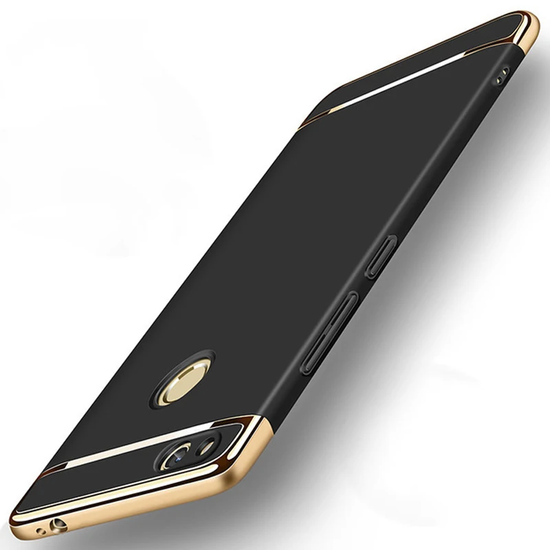 Для huawei P8 Lite 2017 5 2 дюймов чехол для телефона задняя крышка 3 в 1 Позолоченные