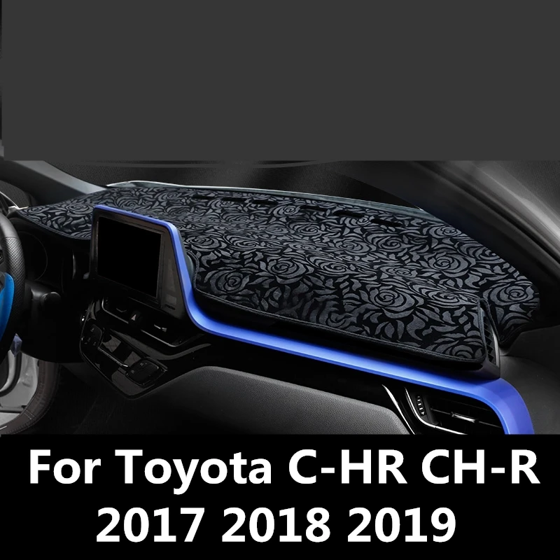 

Dashboard Cover Mat Pad Sun Shade Avoid Light Dash Board Carpet Protector For Toyota C-HR CH-R 2017 2018 2019