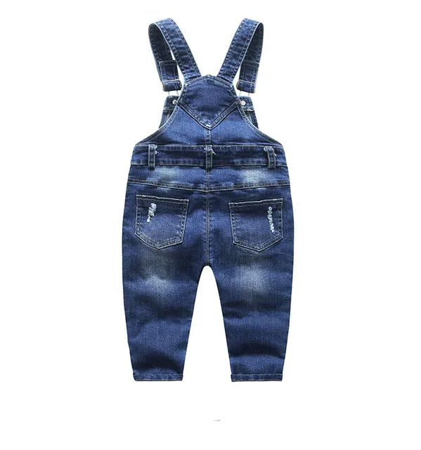 2018 Spring Children Tracksuits Overalls Jeans for Girls Children Broken Hole Pants Kids Denim Long Trousers Casual Sport Pants