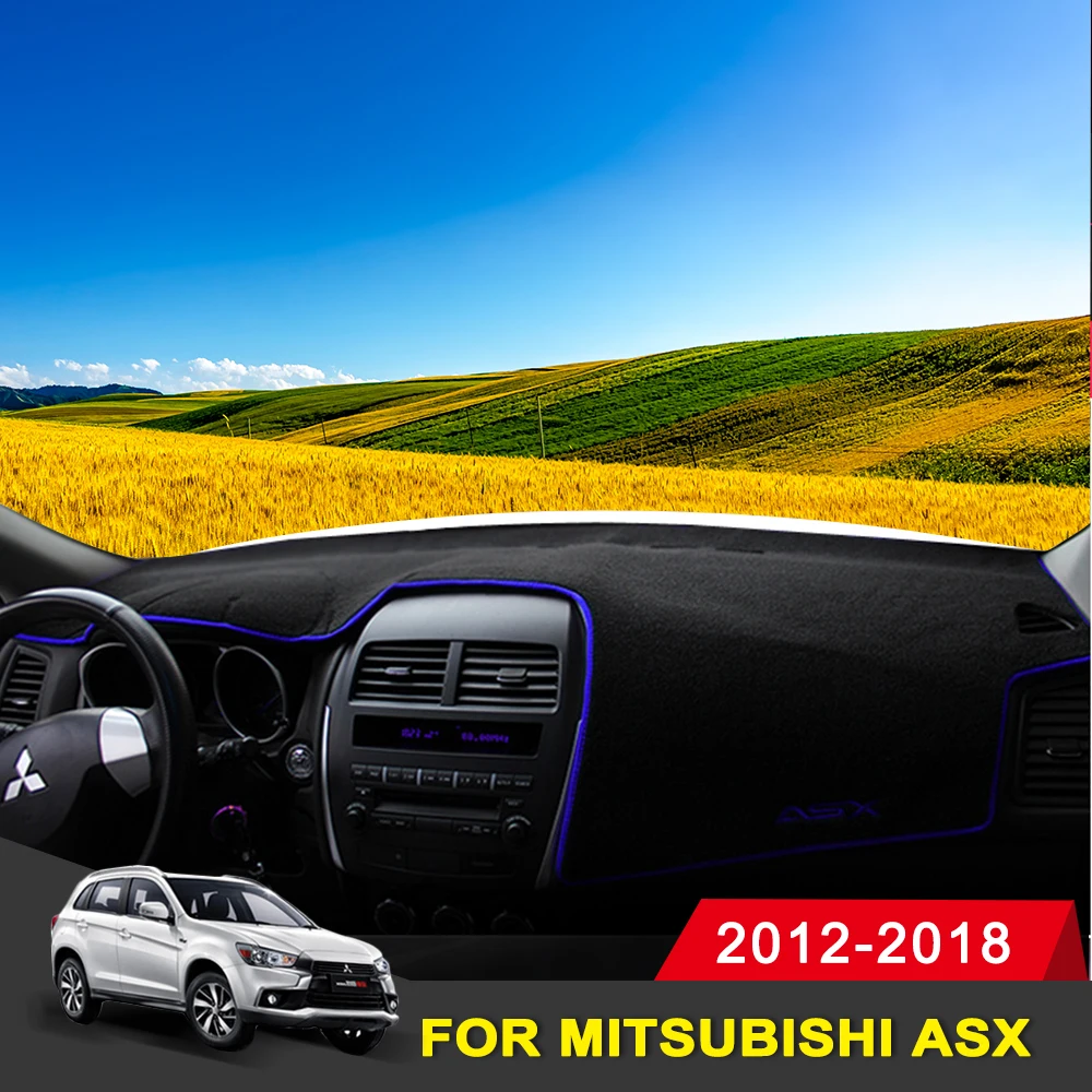 

For Mitsubishi ASX 2012 2013 2014 2015 2016 2017 2018 Car Dashboard Avoid Light Pad Instrument Platform Cover Mats Carpets