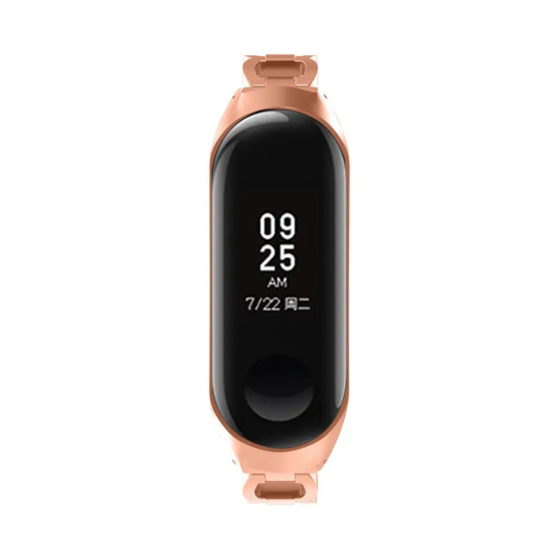 HIPERDEAL умные аксессуары mi band 3 ремень Нержавеющая сталь цепи Стиль браслет из нержавеющей стали Смарт-часы ремешок для Xiaomi mi Band 3
