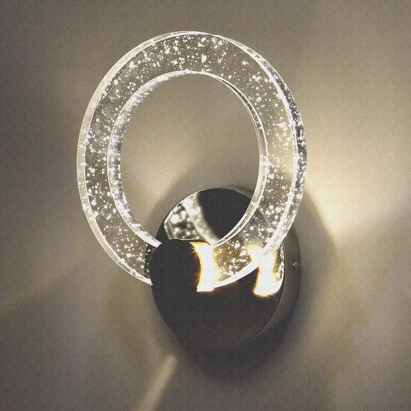 Минималистичный Современный Креативный светодиодный пузырьковый Хрустальный проходной лестничный фон для гостиной настенный прикроватный настенный светильник для спальни