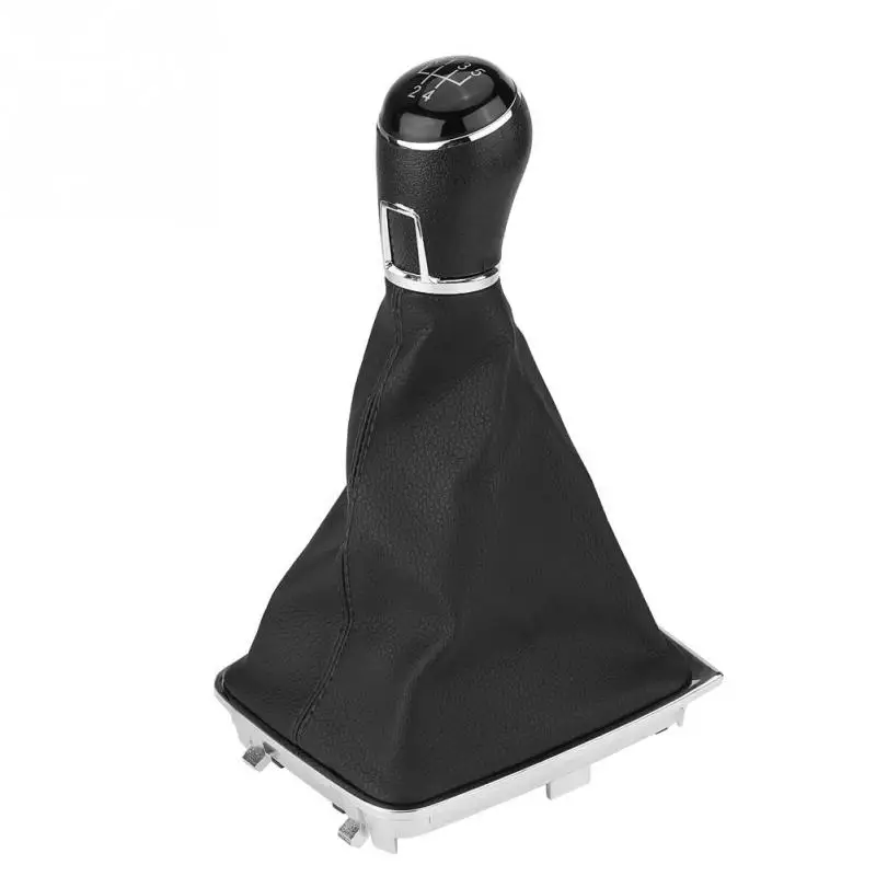 

5 Speed Car Replacement Gear Stick Shift Knob + Gaiter Boot Cover for VW Golf 7 MK7 2013-2017