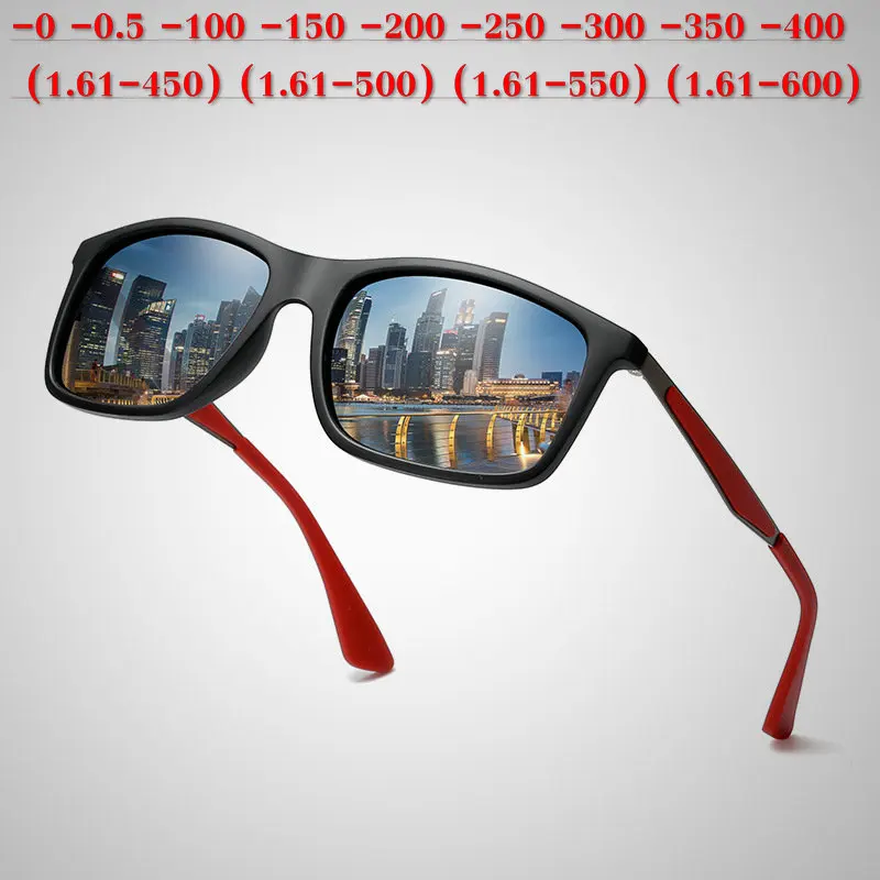 

Diopter SPH 0 -0.5 TO -6.0 Finished Myopia Sunglasses Men Women Nearsighted Prescription Lens Men's Polarized Sunglasses NX