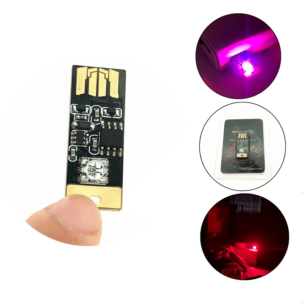 

Car USB LED Decorative Lighting Music Playing Dimmable Light Atmospher Emergency Plug to Play RGB Voice Activated Motorcycle
