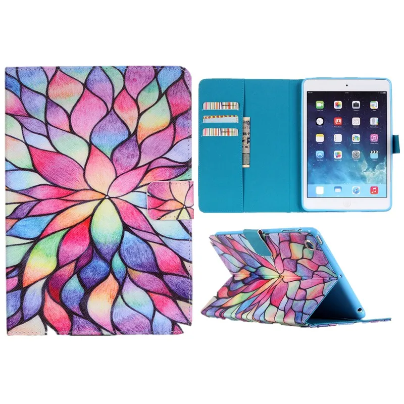 For Ipad Air 5 Case Flip PU Leather Smart Cover Fashion Big Finger Words Wallet Stand Card Slots Tablet Covers For Apple Ipad 5  (12)