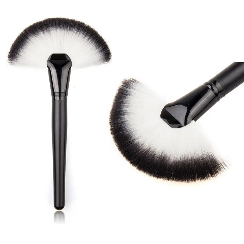 

Soft Makeup Large Fan Brushes Blush Powder Foundation Make Up Tool Brush