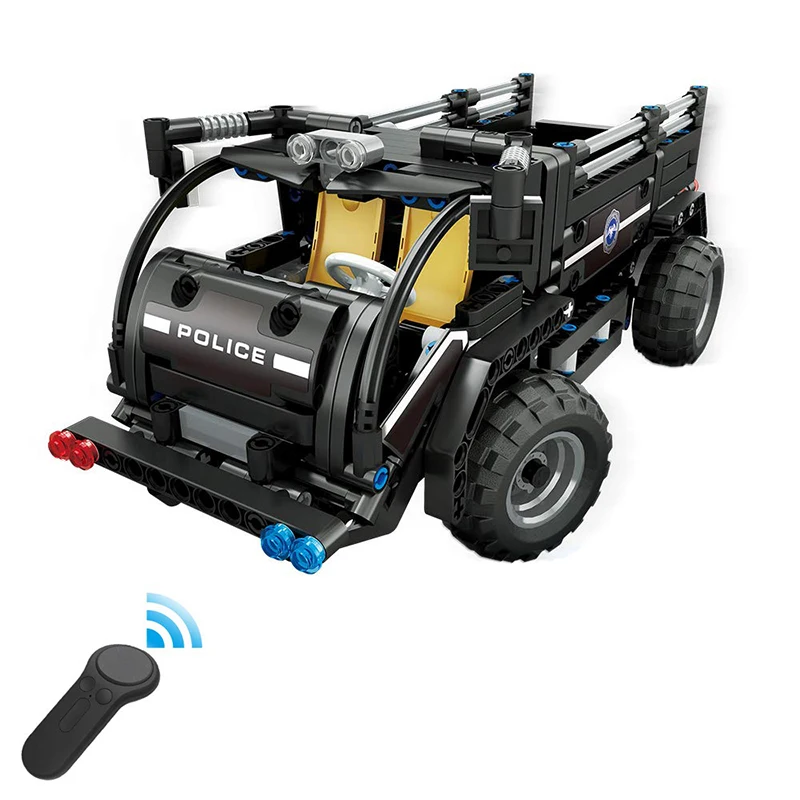 Yeshin-13008-The-SWAT-Police-Transport-Car-Set-Compatible-with-Legoing-Technic-Car-Building-Block-Bricks