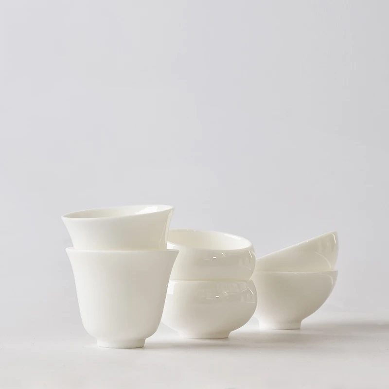 Buy PINNY White Porcelain Tea Cups Hand Made Ceramic