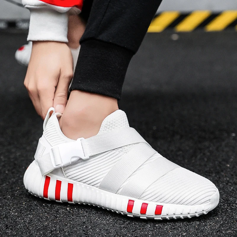 Loveontop Spring Men's running Sneakers Casual Shoes male Flyknit Mesh Fashion Breathable Light Flats Slip on Shoes for man Loveontop Spring Men's running Sneakers Casual Shoes male Flyknit Mesh Fashion Breathable Light Flats Slip on Shoes for man