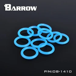 Barrow-anillo de silicona azul luminoso G1/4, 10 unids/lote, OB-1410