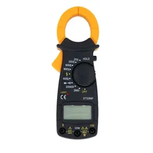 LCD Digital Clamp Multimeter Amperemeter DT3266F Digital Clamp Meter Auto Polarity Display Measuring Tool with Buzzer mastech ms2008a mini digital display clamp meter