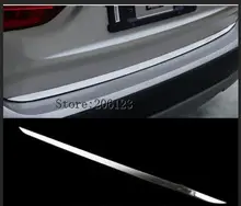 FIT PER IL 2016-2017 2018 per bmw X1 in acciaio inox POSTERIORE BOOT TRONCO PORTA DELLA COPERTURA TRIM PORTELLONE CONTORNO MOLDING STRISCIA Accessori