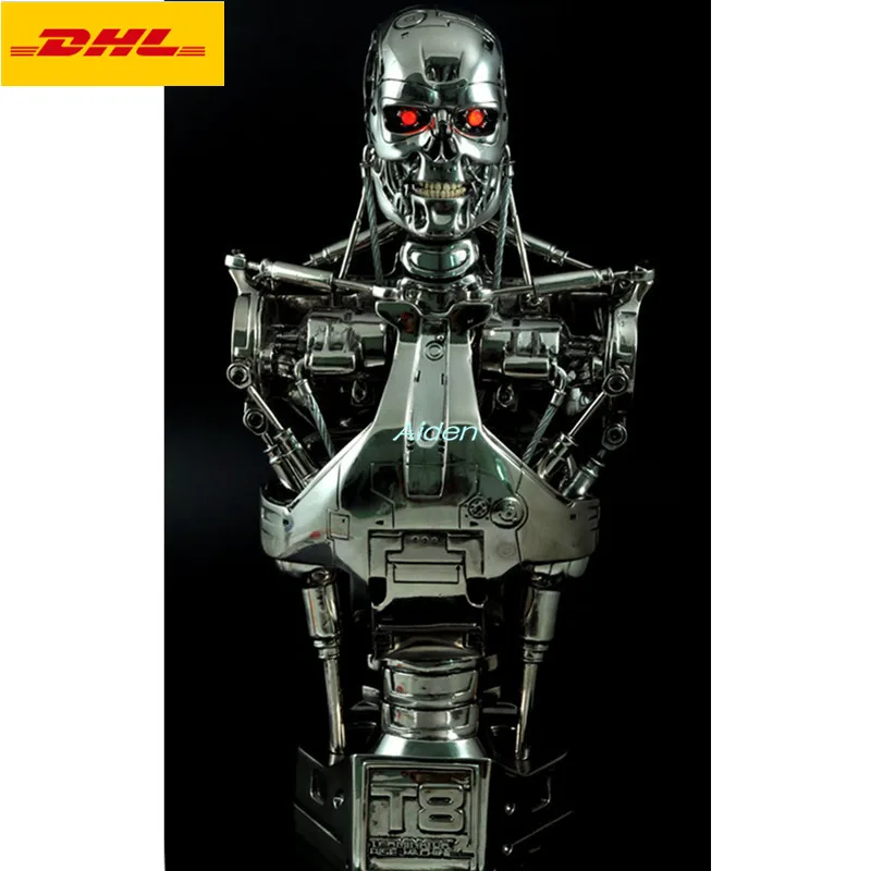 18 &quotТерминатор статуя T800 бюст голова черепа Портрет PF Impact с светодиодный