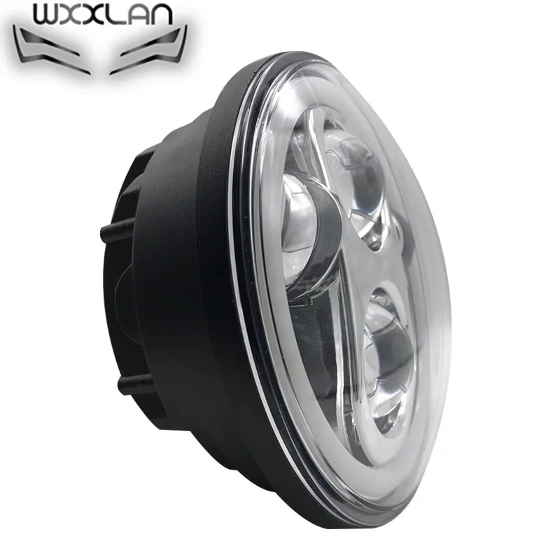 Wxxlan 5,75 дюймов светодиодные фары halo Кольцо Белый DRL Ангел глаз для мотоциклов Sportster Touring-Dyna Sportster 5 3/" фары