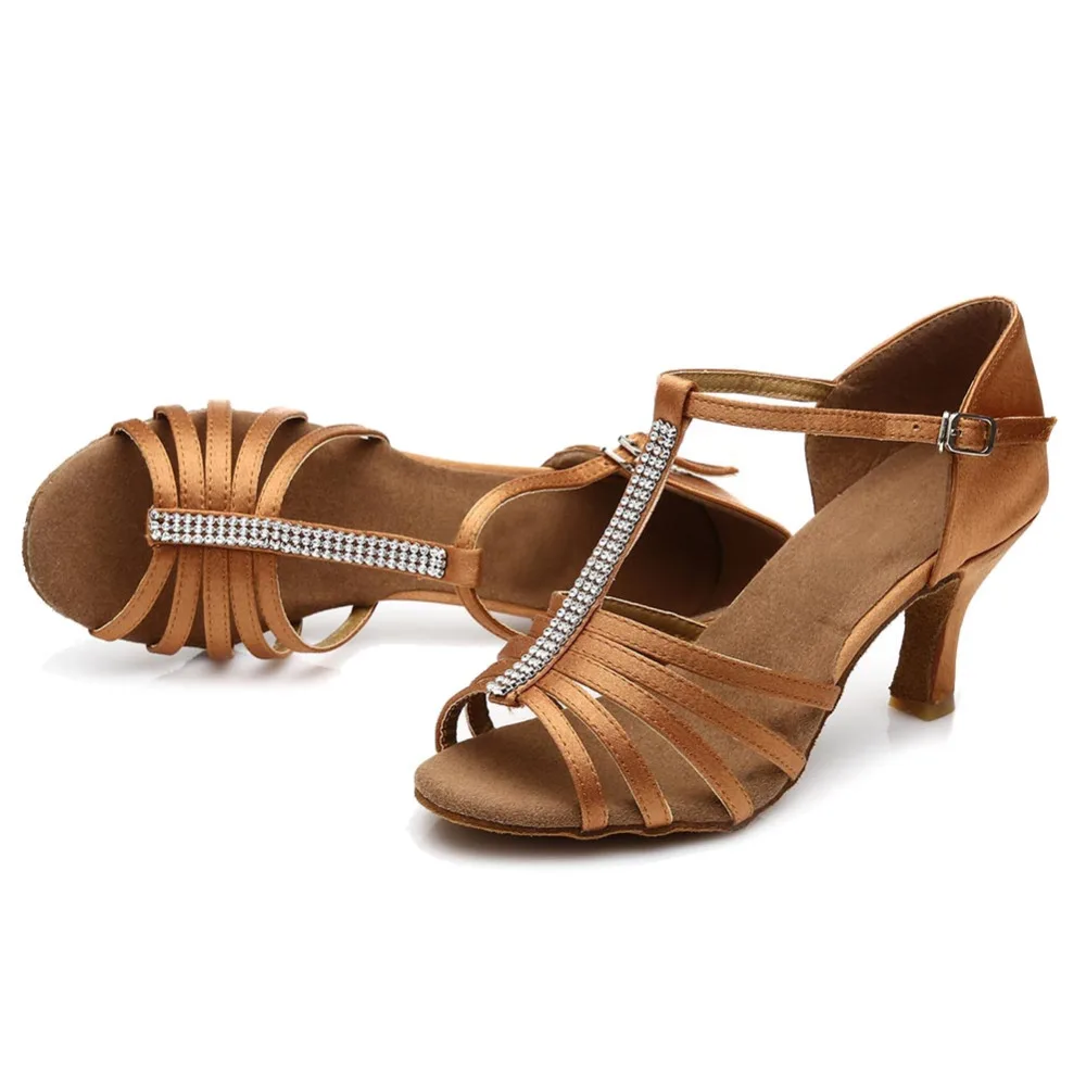 Latin dance shoes for women girl's lady's ballroom satin professional Salsa tango party dancing sho