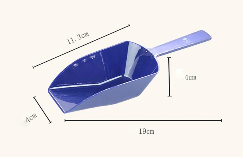 Горячая 19*4 см пластиковые Кухонные травы порошок рисовые специи соль сахар ложка для муки Совок Лопата кухонные инструменты