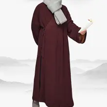 Унисекс 3 цвета красный/blueCotton& Лен зимняя форма для боевых искусств костюм буддийская теплая одежда халат медитация Униформа кунг-фу красный/синий