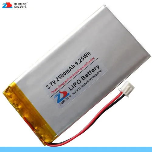 

New Hot in special offer core 2500mAh lithium polymer battery 6030100 774065 3.7V 5823150 Rechargeable Li-ion Cell