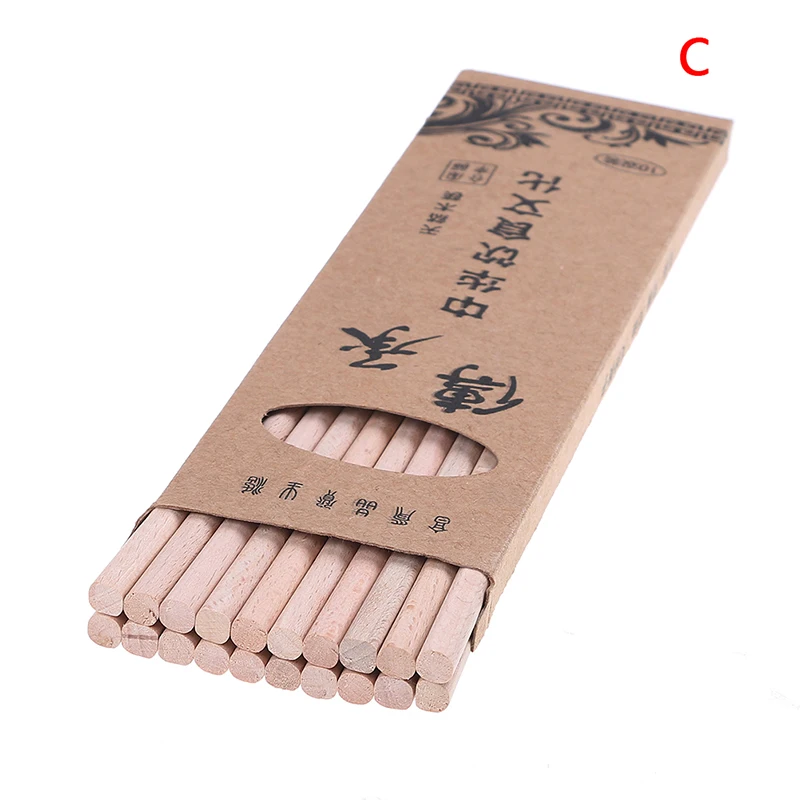 Wooden 10pairs C 10 пар/1 пара натуральные японские деревянные бамбуковые палочки для еды здоровье без лака восковая Посуда столовая посуда оптом - Цвет: Wooden 10pairs C