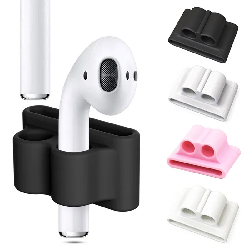 Силиконовый анти-потеря держатель для AirPods держатель портативный анти-потеря ремешок силиконовый чехол для Apple AirPod ремень аксессуары белый