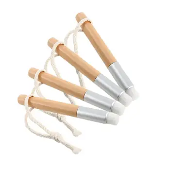 

New Flat Black Nose Wooden Handle Cleaning Brush Blackhead Nose Cleansing Brush Cosmetic Tool LX7542