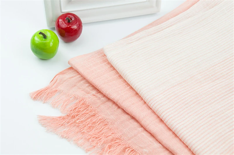 mens blanket scarf Unisex Men Women Ombre Shawl Spring Summer Cotton Blend Gradient Scarves Hijab Casual Male Scarves Crinkle Global Scarf YG367 mens linen scarf