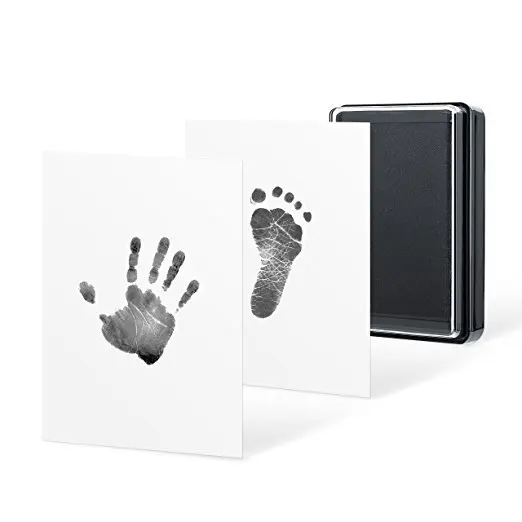 Безчернильный Детский комплект для протирания рук и ног для печати на память производитель следов для новорожденных