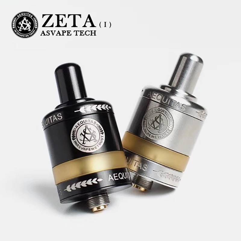 

Original Asvape ZETA MTL RTA 22mm 2.5ml Ceramic Base Heating Chamber Tank Atomizer E-cig Electronic Cigarrate vs Manta Mtl RTA