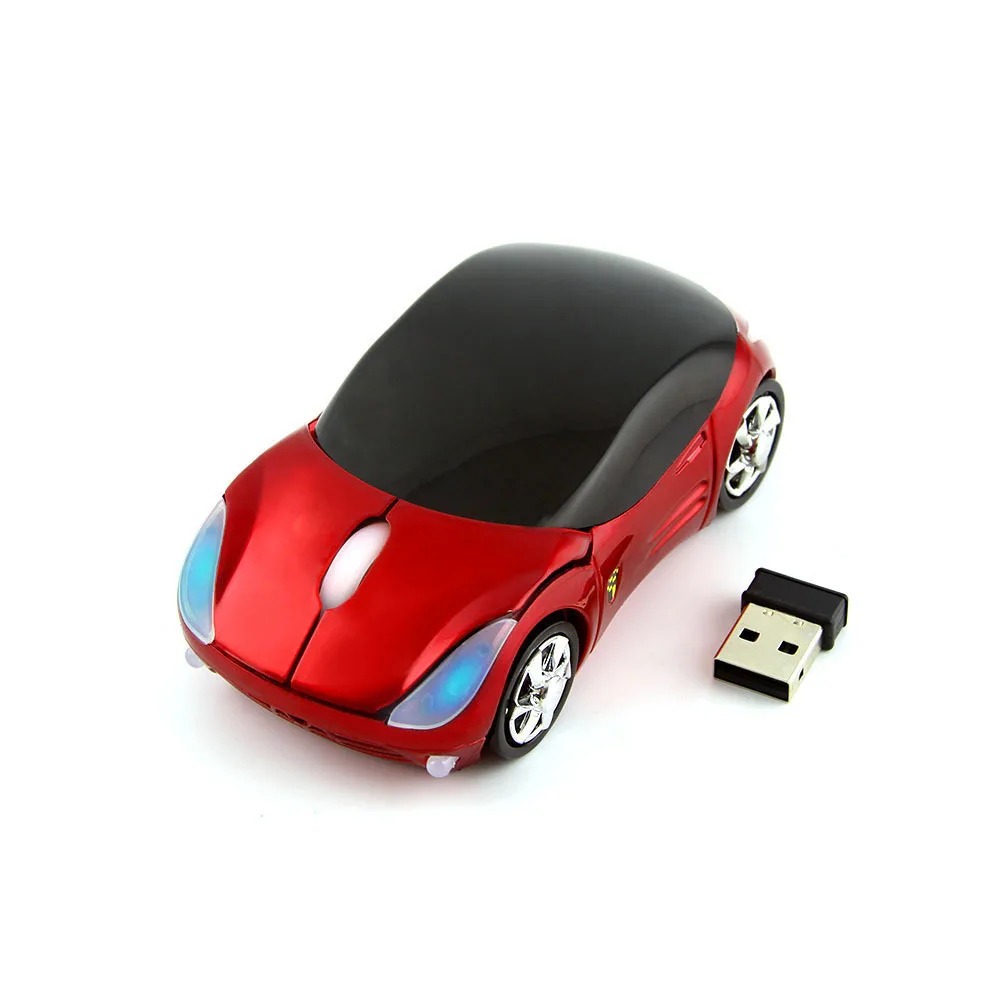 CHUYI Mini Wireless Sports Car Mouse Optical Computer Ergonomic Gaming Mouse Wireless Mice For Xiaomi Laptop Notebook Gamer Gift